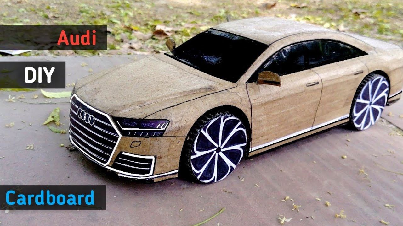 How to make a  Car | Audi A8 2018 |Cardboard Rc Car | Diy Cardboard Cars | RC Toy | RC Cars