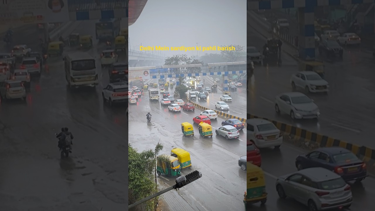 “Monsoon mood in Delhi 🌧️🖤” 