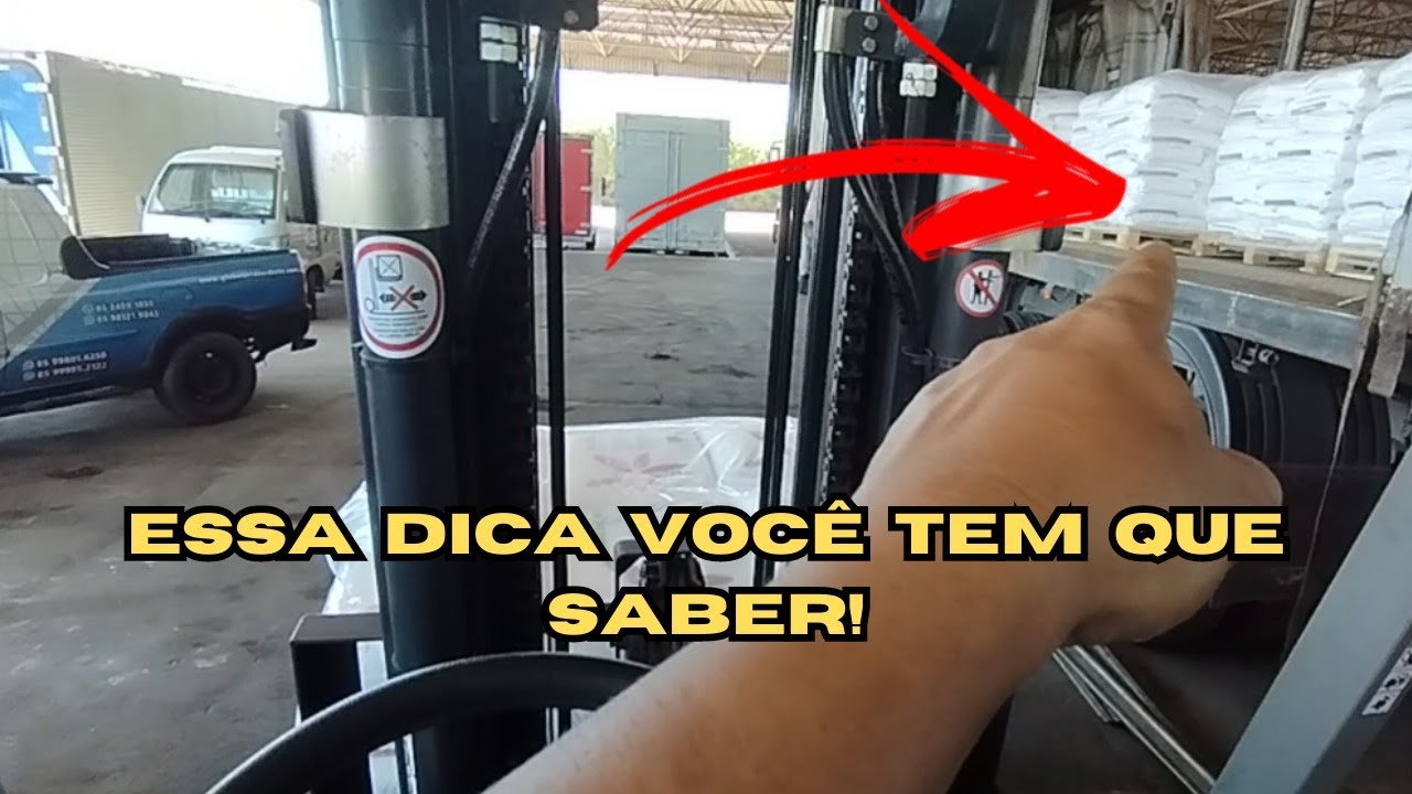 empilhadeira a gás, carregamento de carreta sider, melhor forma de colocar o Palete💪