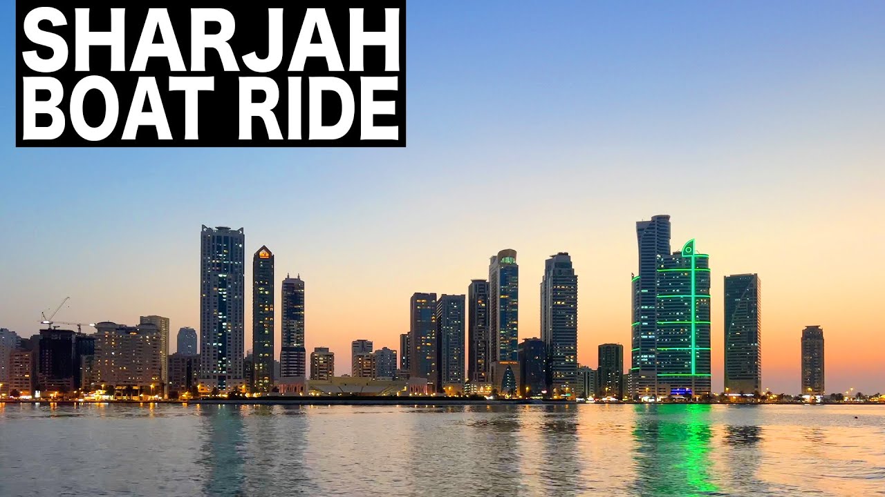 AL MAJAZ Waterfront Boat Ride | 4K | Sharjah Tourist Attraction