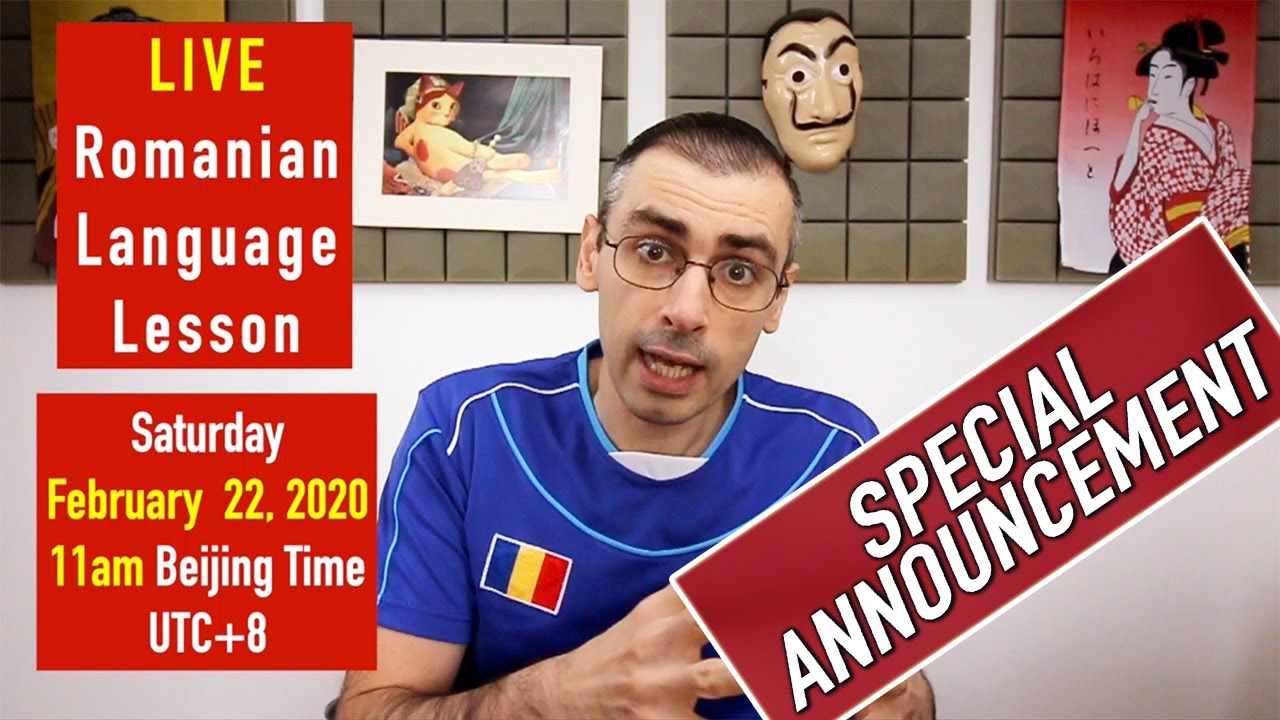 LIVE Romanian Language Lesson | Special Announcement
