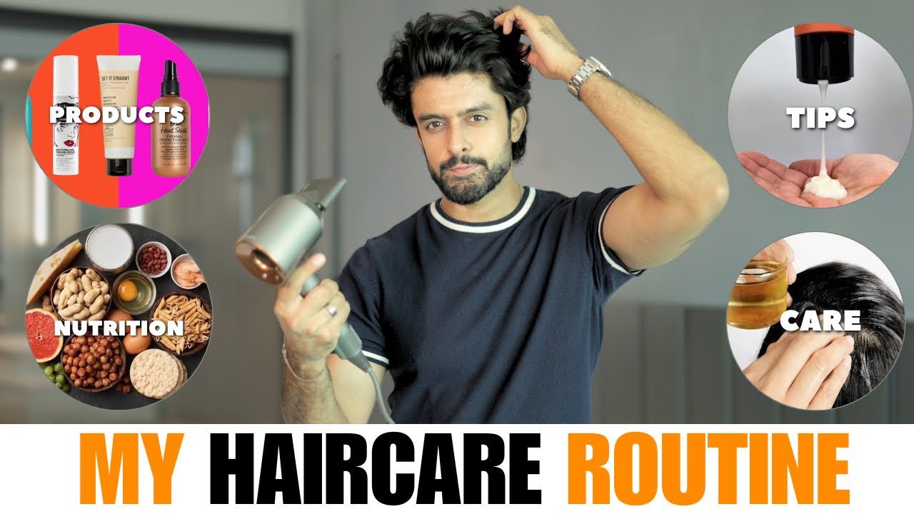 HAIR CARE ROUTINE FOR STRONG AND SHINY HAIR | BEST HAIR CARE ROUTINE FOR MEN