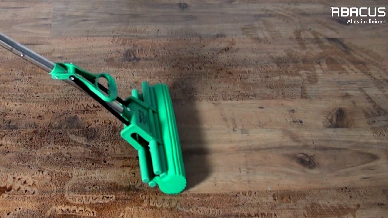 ABACUS GREEN MOP - Doppelwringer im Einsatz - Wischmop Bodenwischer