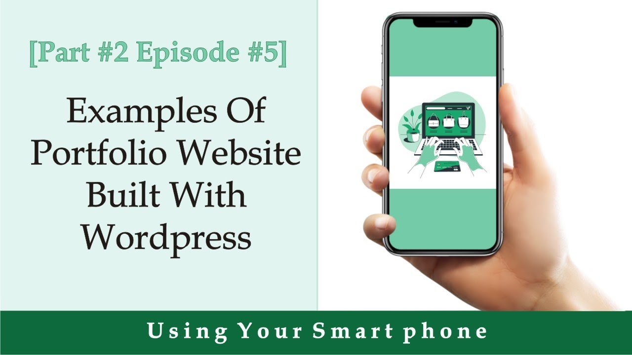 Part #2 Episode #5 Examples of portfolio website built on WordPress