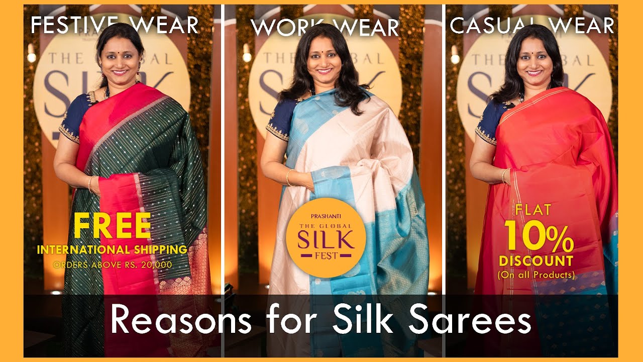 GSF V6 | Silk For Reasons | Celebrating Life's Moments in Style | Flat 10% OFF | Prashanti