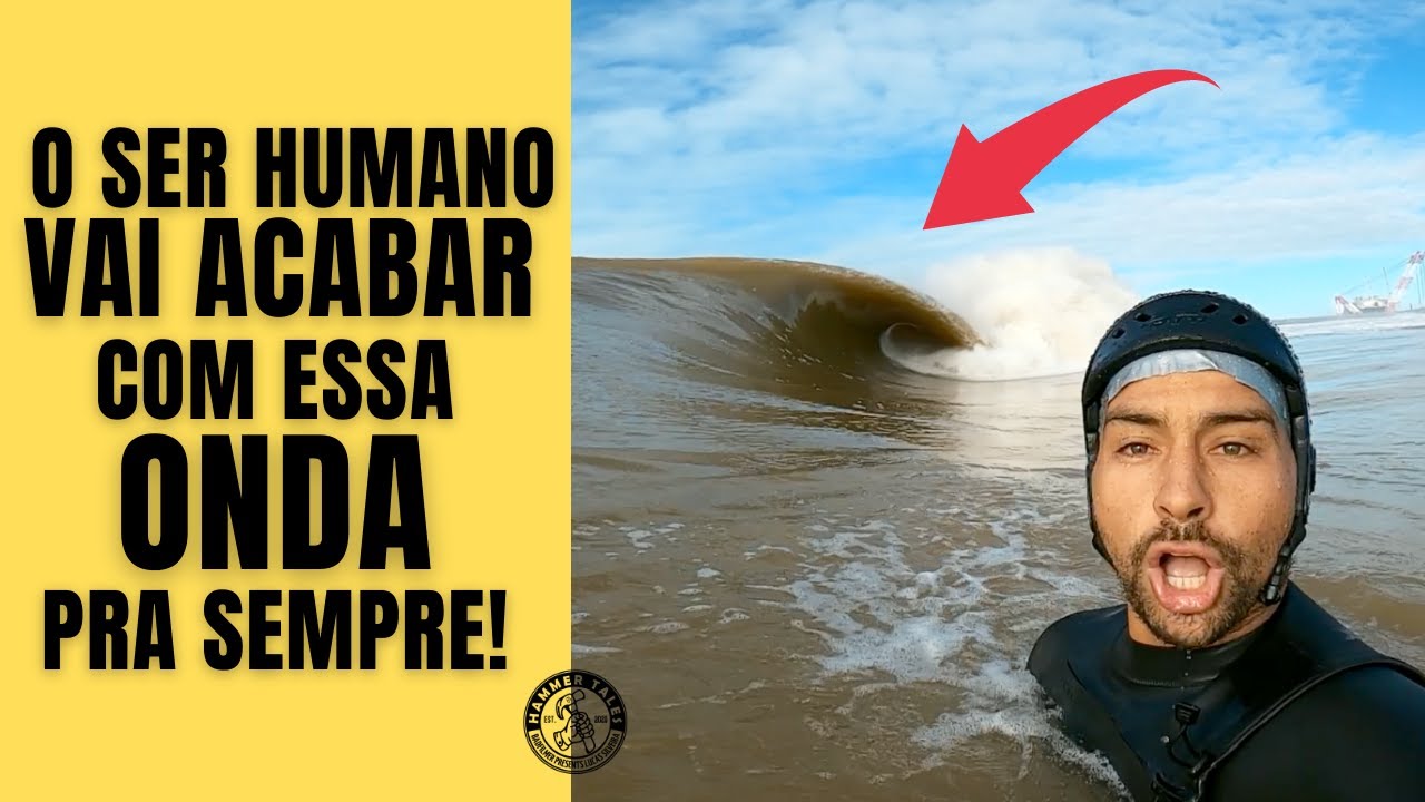 QUASE MORRI NA ONDA MAIS PERFEITA DO BRASIL! (BATI A CABEÇA)