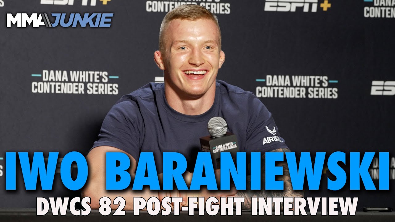 Iwo Baraniewski happy to secure UFC contract with 20-second upset knockout | DWCS 82