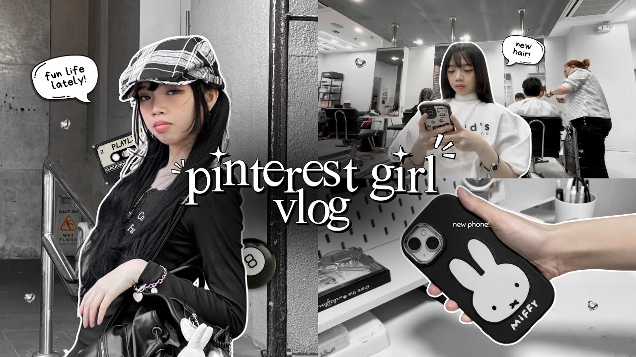 PINTEREST GIRL *realistic* life vlog 📓 new hair/phone, shopping, solo activity, city day, phone tour