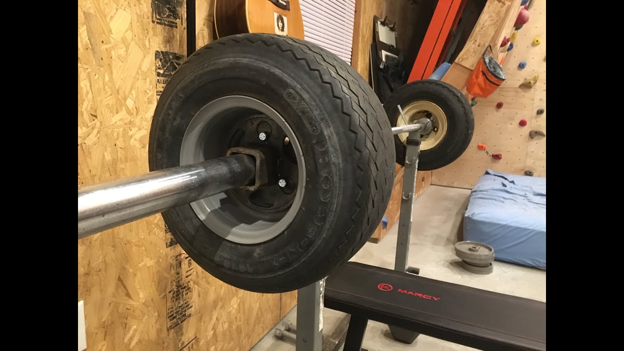Make Bumper Plates Out Of Golf Cart Tires For Weight Lifting, DIY