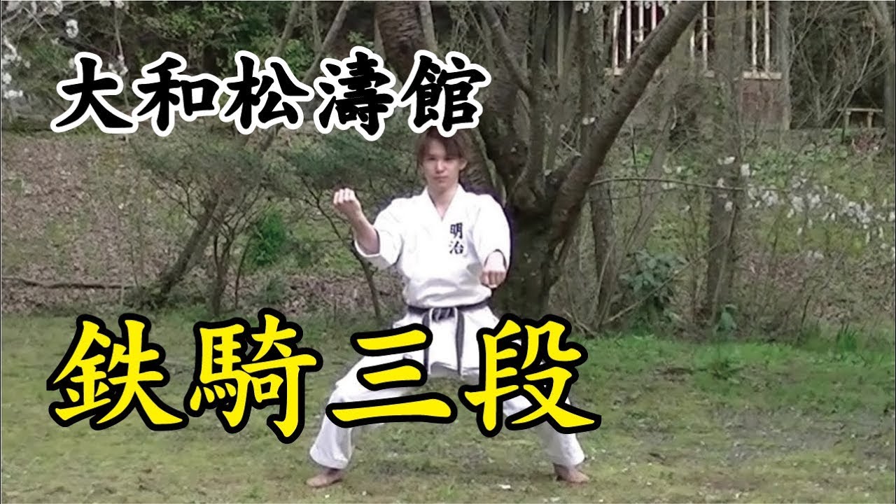 大和松濤館　鉄騎三段　YAMATO SHOTOKAN　TEKKI SANDAN