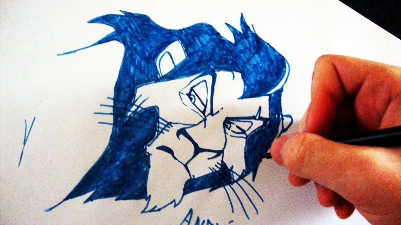 Como Desenhar o Scar [LION KING] - (How to Draw Scar) - SLAY DESENHOS #102