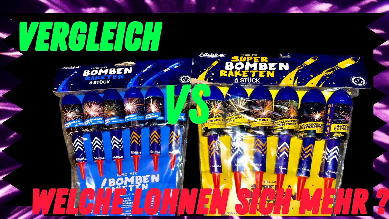 Funke Bombenraketen vs Funke Superbombenraketen! F3 🚀 im Direktvergleich 