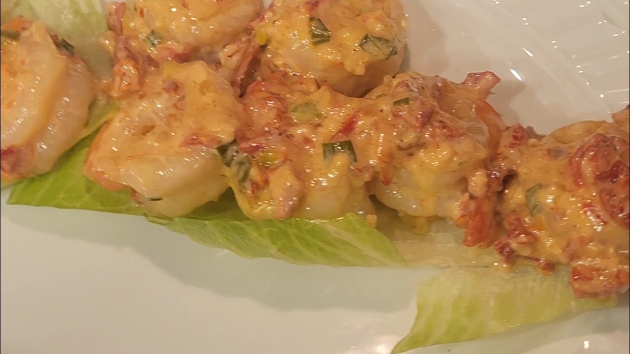 Shrimp In a Brandy Cream Sauce 