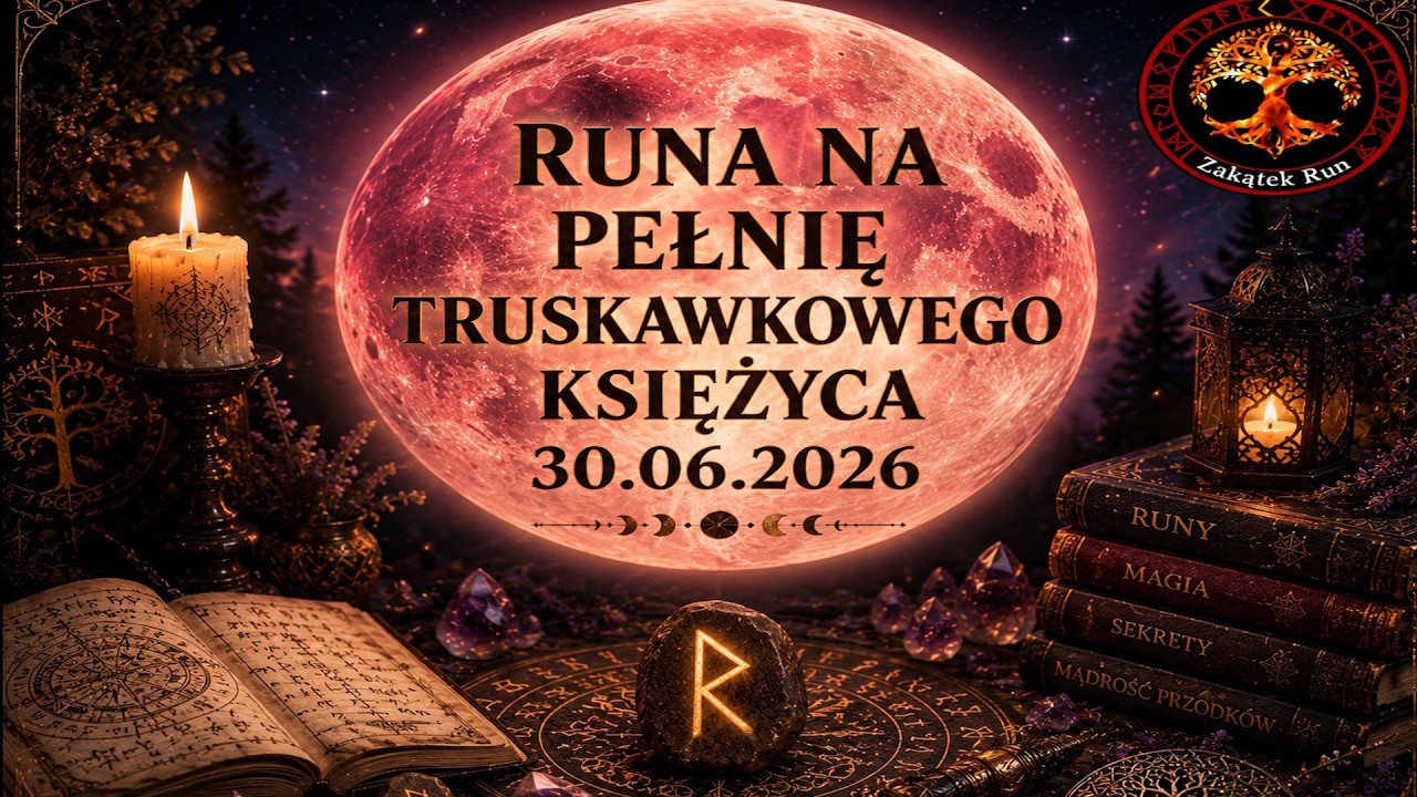 RUNA NA PELNIE TRUSKAWKOWEGO KSIEZYCA.