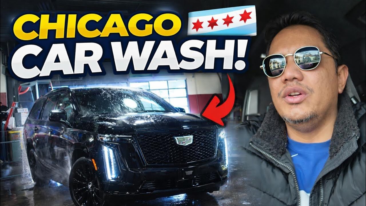 Winter Mein Chicago Car Wash | My Luxury SUV Cleaning Vlog🥶🇺🇸
