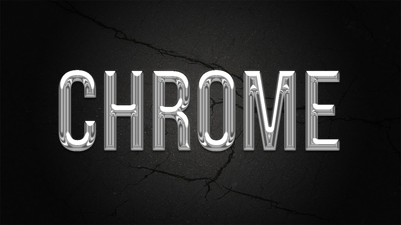 CHROME TEXT EFFECT - TUTORIAL PHOTOSHOP
