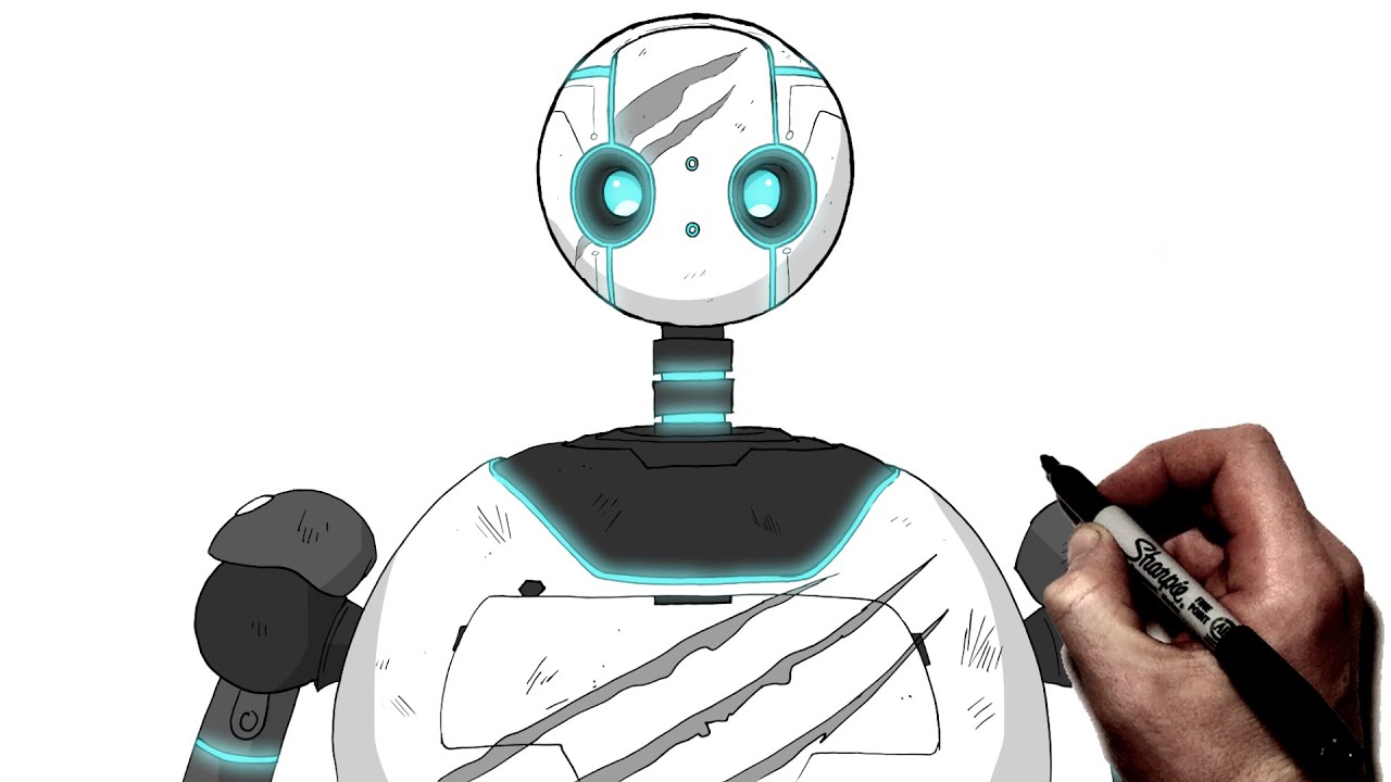 How To Draw Roz The Wild Robot | Step By Step | The Wild Robot