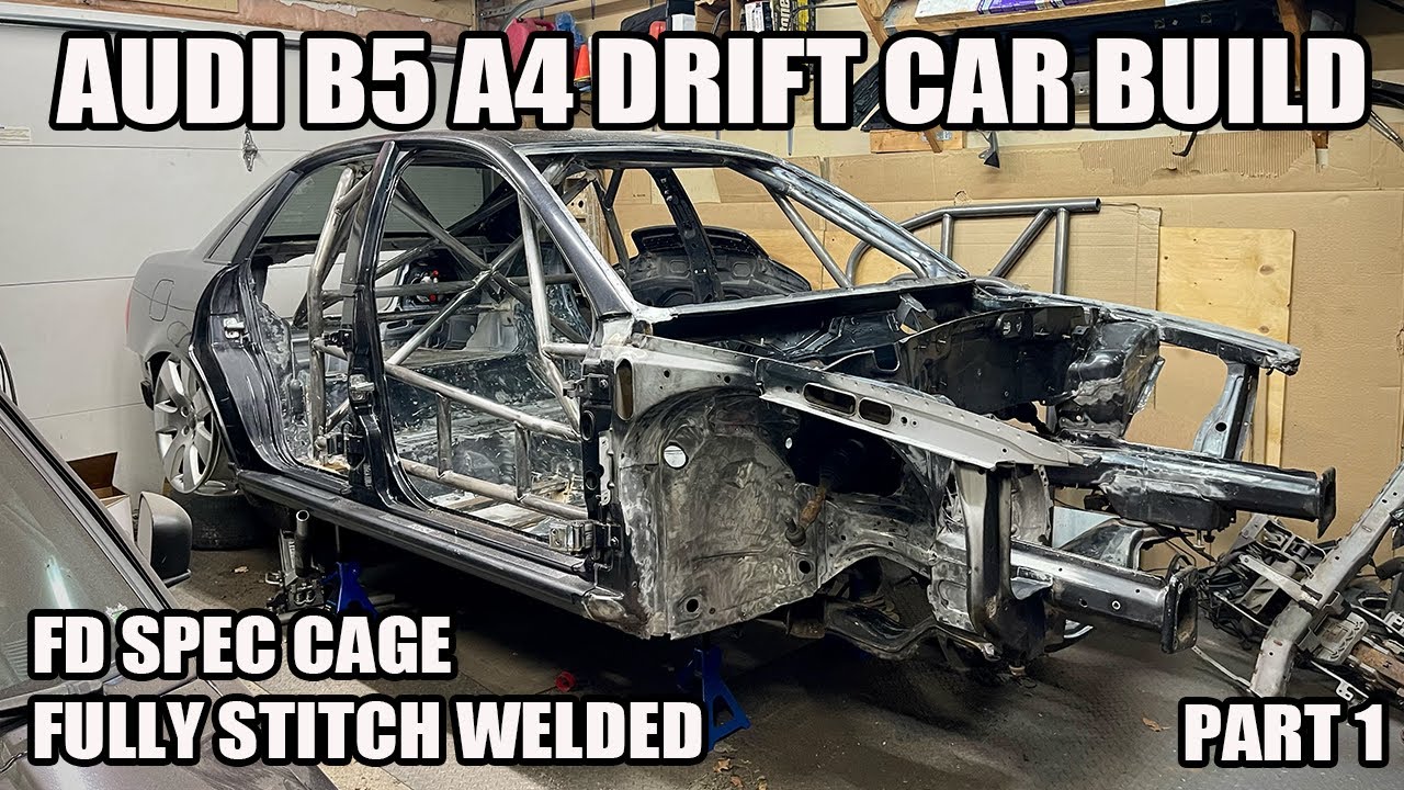 BUILDING AN AUDI INTO A DRIFT CAR? AUDI B5 A4 Drift Car Build Part 1: Stripping the chassis