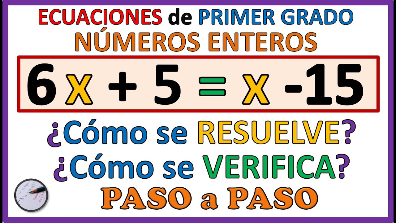 🔴ECUACIONES con NÚMEROS ENTEROS y X a ambos lados de la igualdad