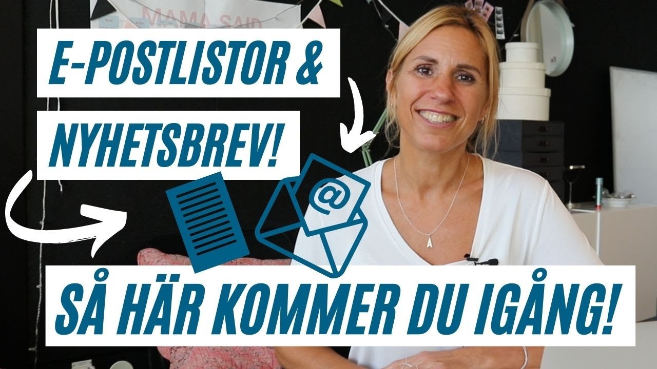 Så skapar du en E-POSTLISTA! | Kom igång med NYHETSBREV!