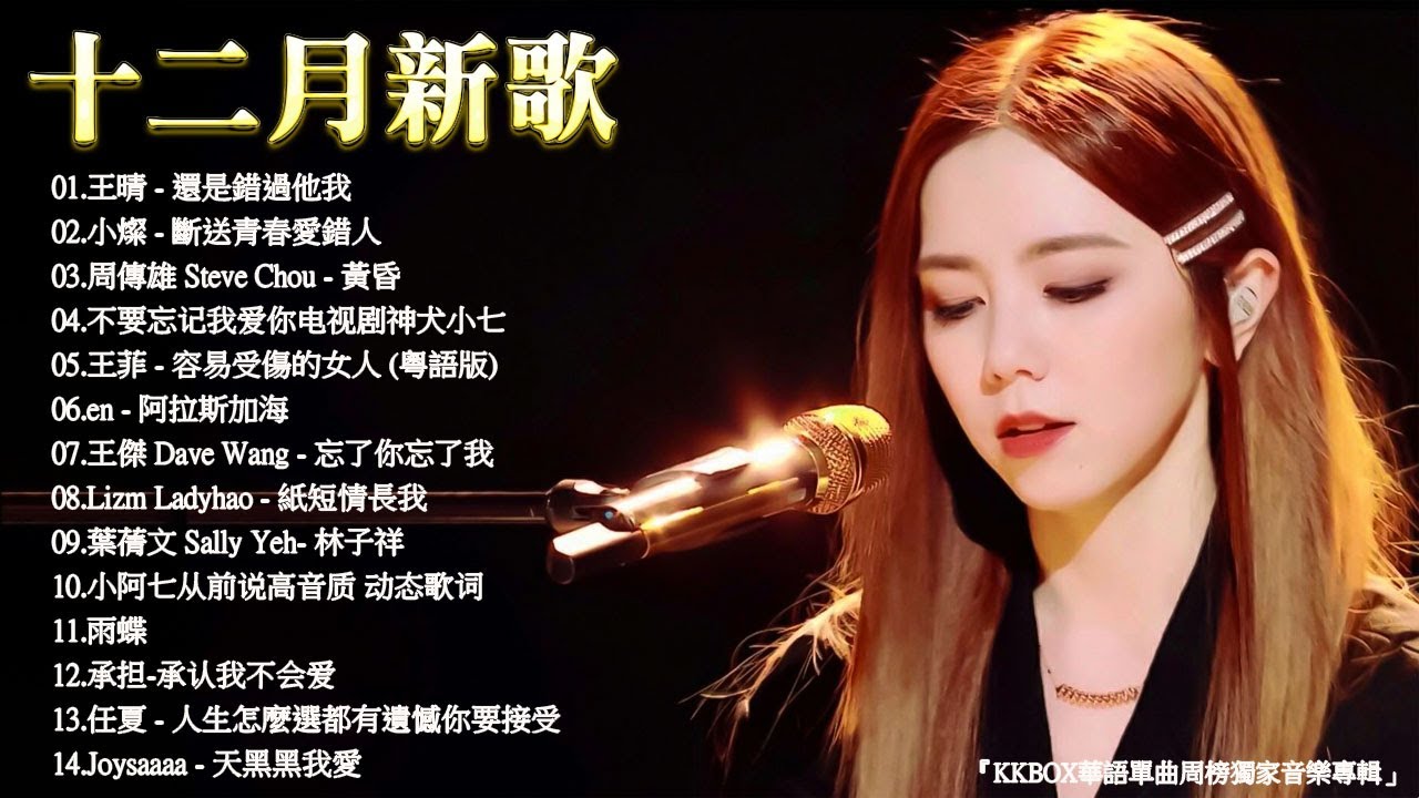 【非常好聽】十二月KKBOX音樂熱歌精選 ♪ 十二月KKBOX熱門歌曲TOP40 🎧 承認我不會愛，還是錯過他，人生怎么选都有遗憾，斷送青春愛錯人，都怪我太贪心