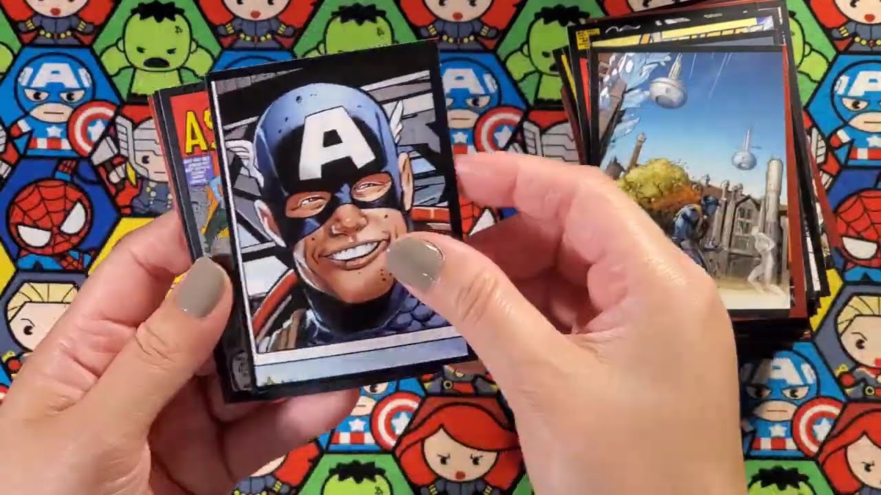Marvel 80th Anniversary Panini Sticker Album #asmr #stickingtogether #marvel