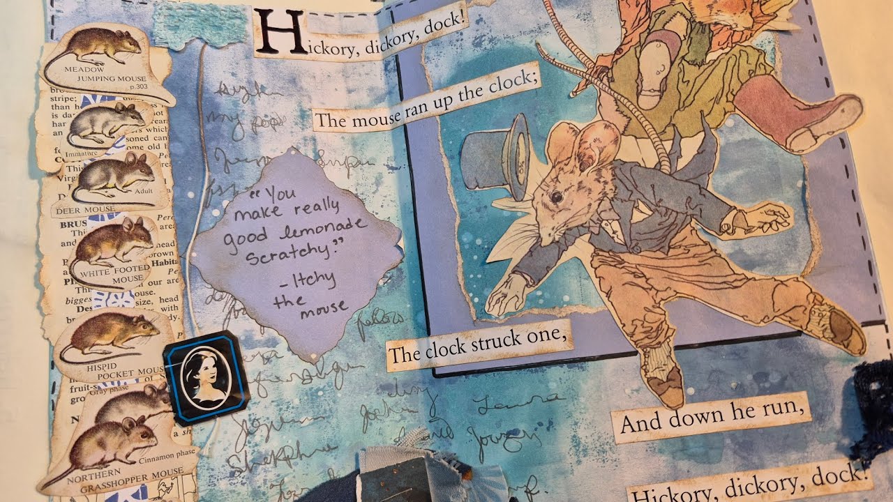 Let's make a mood board! About mice?! #junkjournal 
