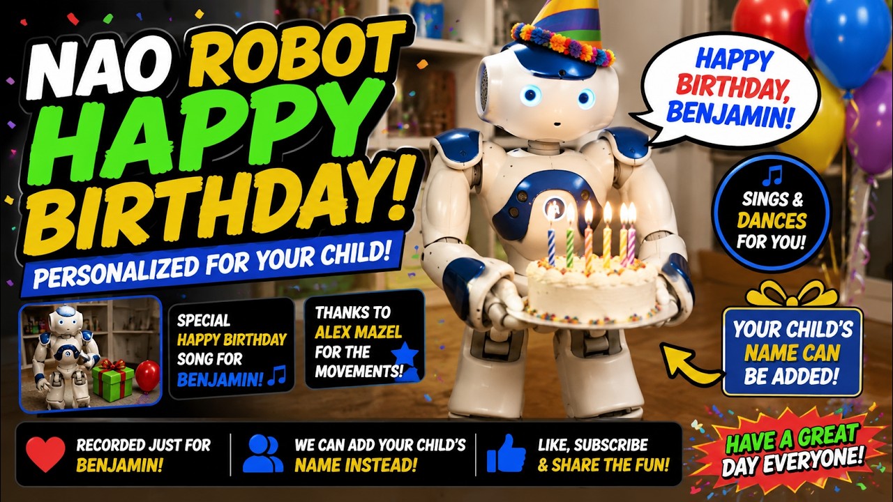 Nao Robot Happy Birthday