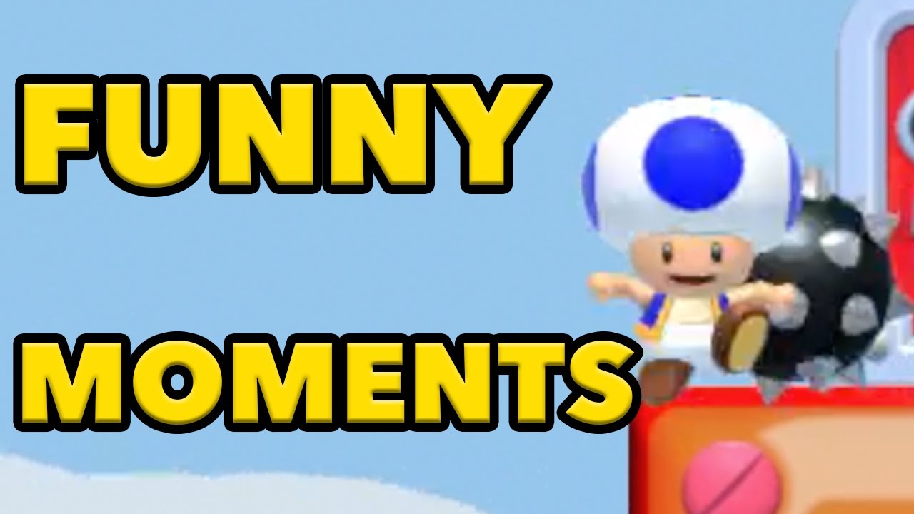 Toad keeps DYING! Funny Moments in Super Mario Maker 2