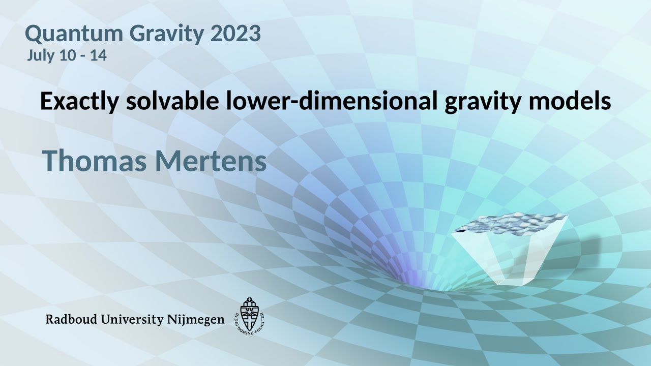 QG2023 - Thomas Mertens: Exactly solvable lower-dimensional gravity models