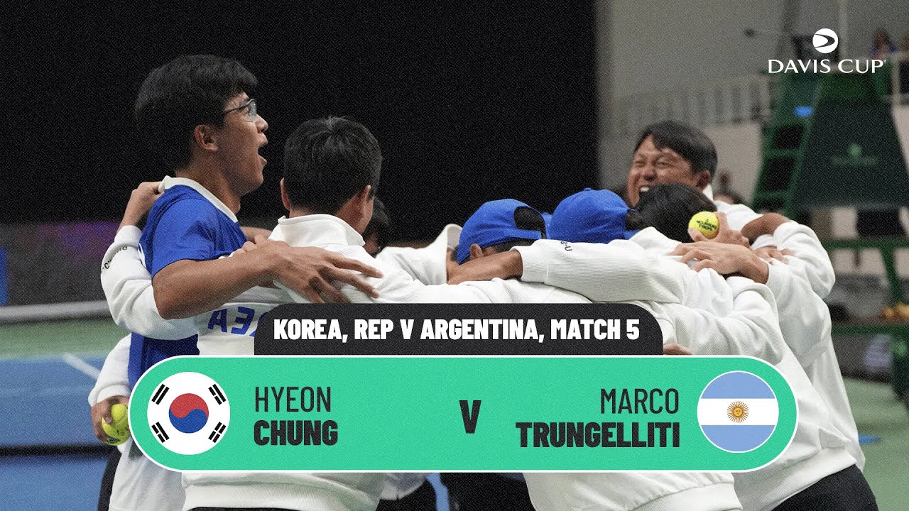 SCENES IN KOREA! Hyeon Chung v Marco Trungelliti | Korea, Rep v Argentina 2026 Davis Cup Highlights