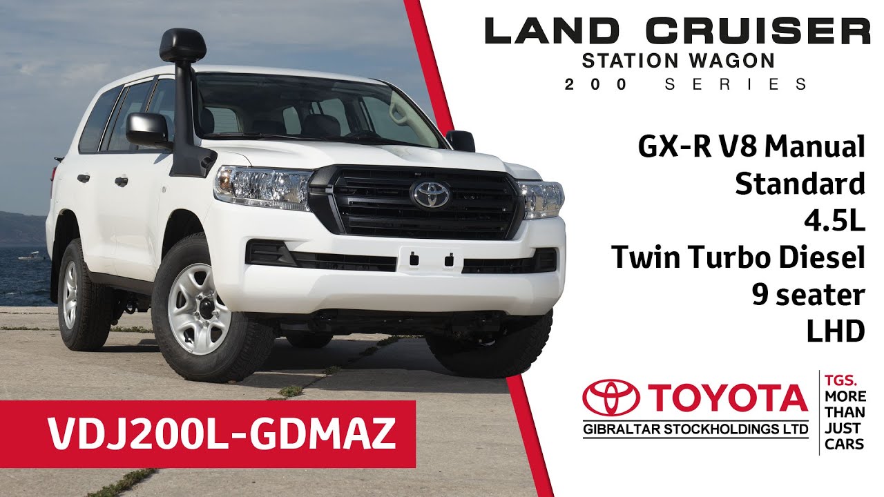 Toyota Land Cruiser 200 Series standard V8 - 4.5 Twin Turbo - 9 seater - LHD