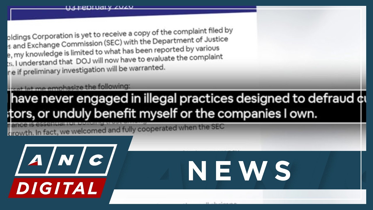 Manny Villar denies engaging in illegal practices; calls market manipulation claims 'baseless' | ANC