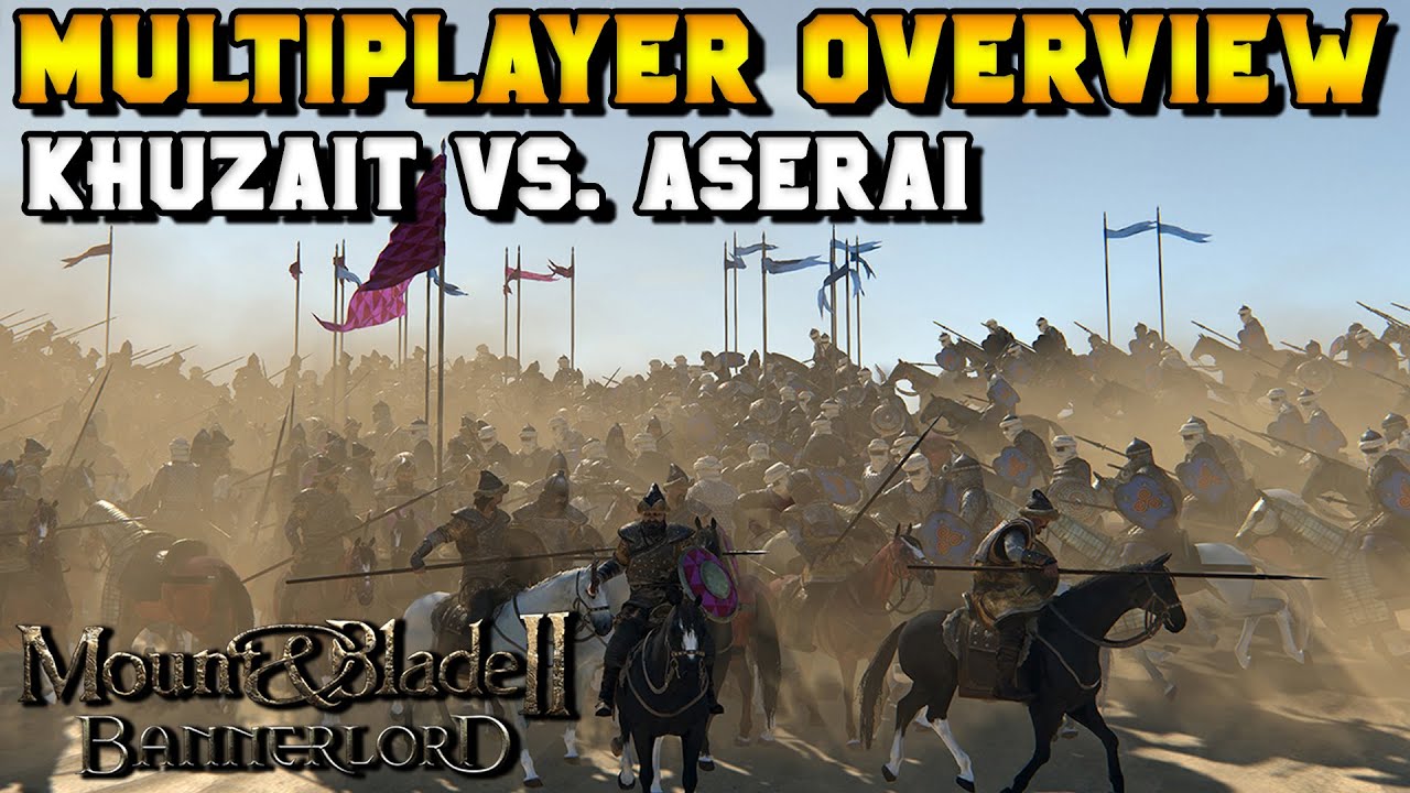 Mount & Blade 2: Bannerlord Multiplayer Overview (Khuzait vs. Aserai Battle - Captain Mode)