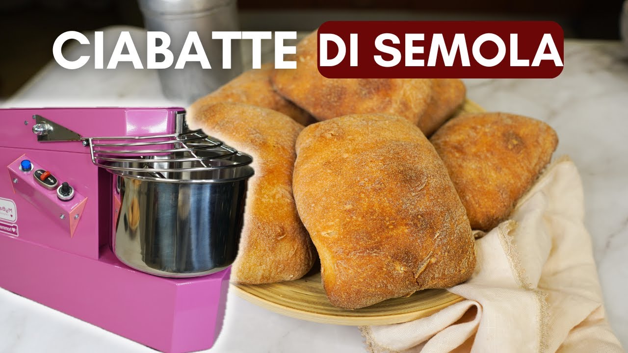 adv NON LE SOLITE CIABATTE: panini fantastici con solo semola. Con l’impastatrice Mybaby Hammersud