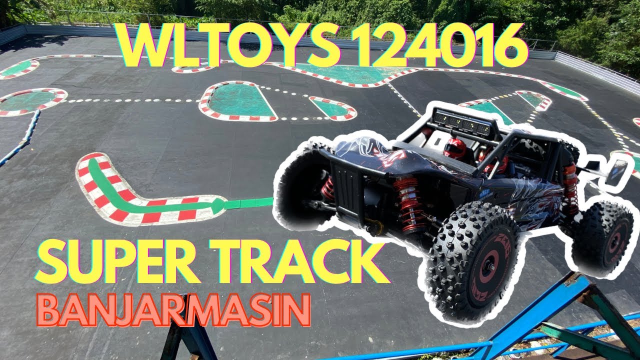 Unboxing wltoys 124016 || Best rc car desert || coba track rc terkece di Banjarmasin