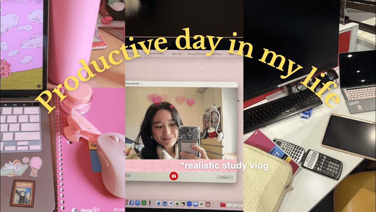 PRODUCTIVE day in my life 👩🏻‍💻 *realistic life as a uni student