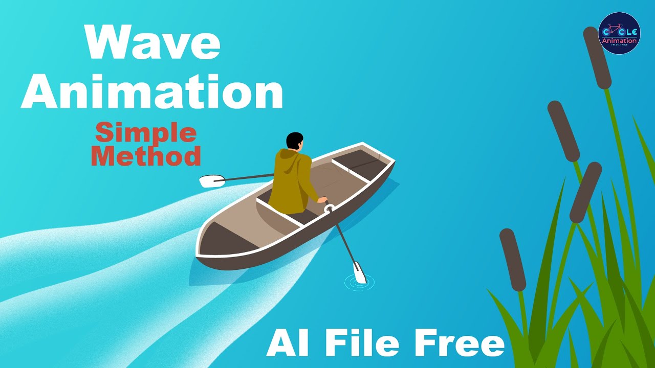 Create wave Animation within boat using After Effects | cycle animation