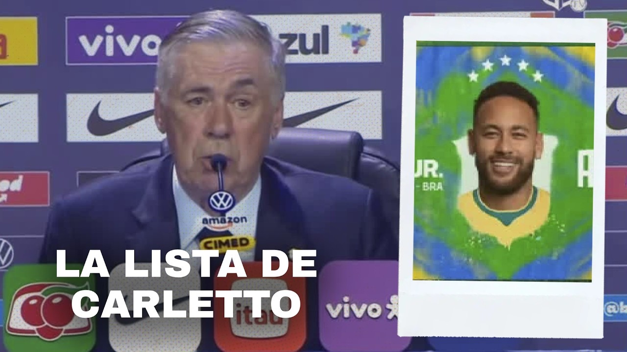 &iexcl;NEY, CONFIRMADO! La LISTA de Carletto Ancelotti para Brasil en el mundial 2026
