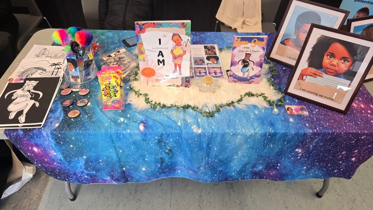 A day in a life of an author | Black vendors market @ black creek community centre in toronto. 