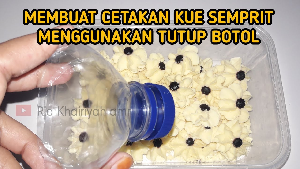CETAKAN KUE SEMPRIT MENGGUNAKAN TUTUP BOTOL by Ria Khairiyah amr
