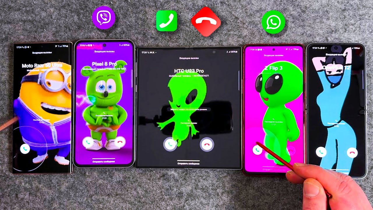 WhatsApp Group VS Viber VS Incoming Call Samsung A55, Z Fold 6, Z Flip 6, Note 20U & Note 10 Lite