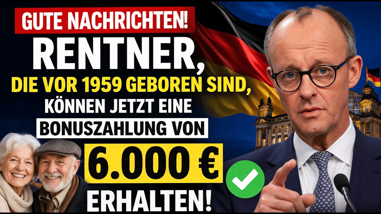 🚨 MAI 2026: Rentner vor 1959 erhalten bis zu 6.000&euro; BONUS &ndash; Wer jetzt profitieren kann!