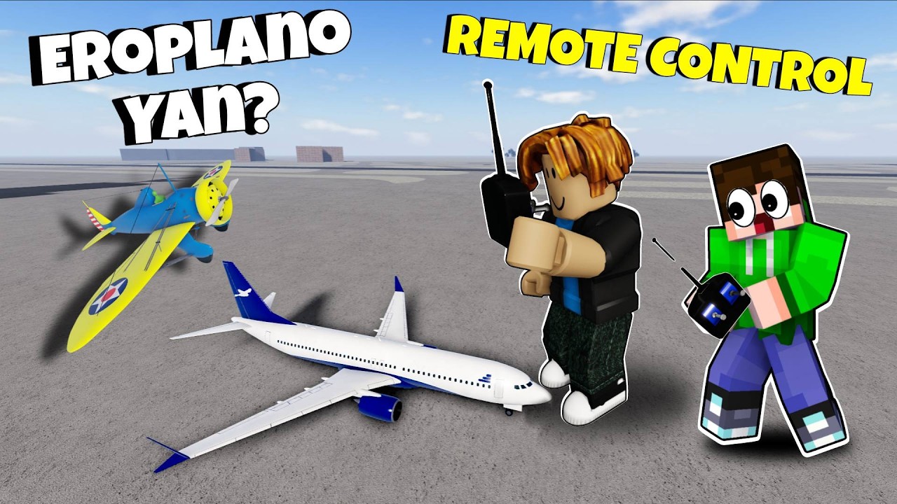 NAGPALIPAD AKO ng LARUANG EROPLANO na REMOTE CONTROL at TOTOONG BUHAY na  PANG PASAHERO sa ROBLOX