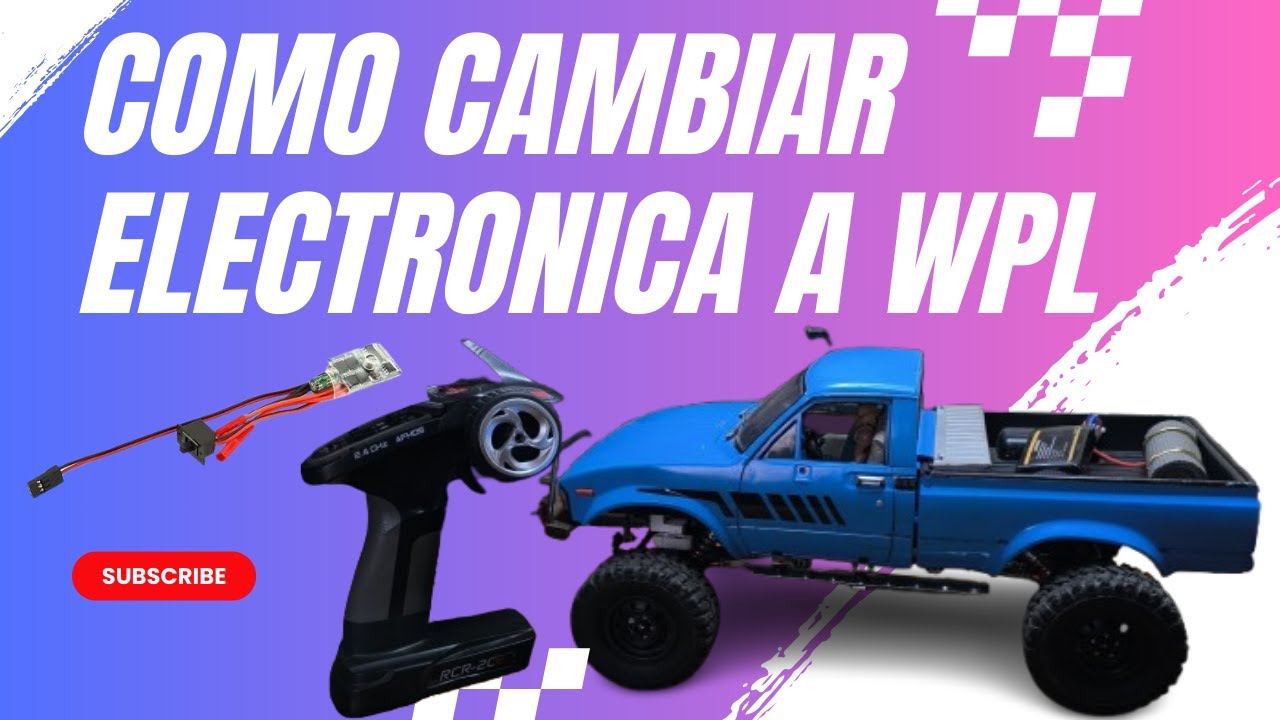 COMO CAMBIAR ELECTRONICA A MI WPL ! #rc #rccar #wplc24 #creator
