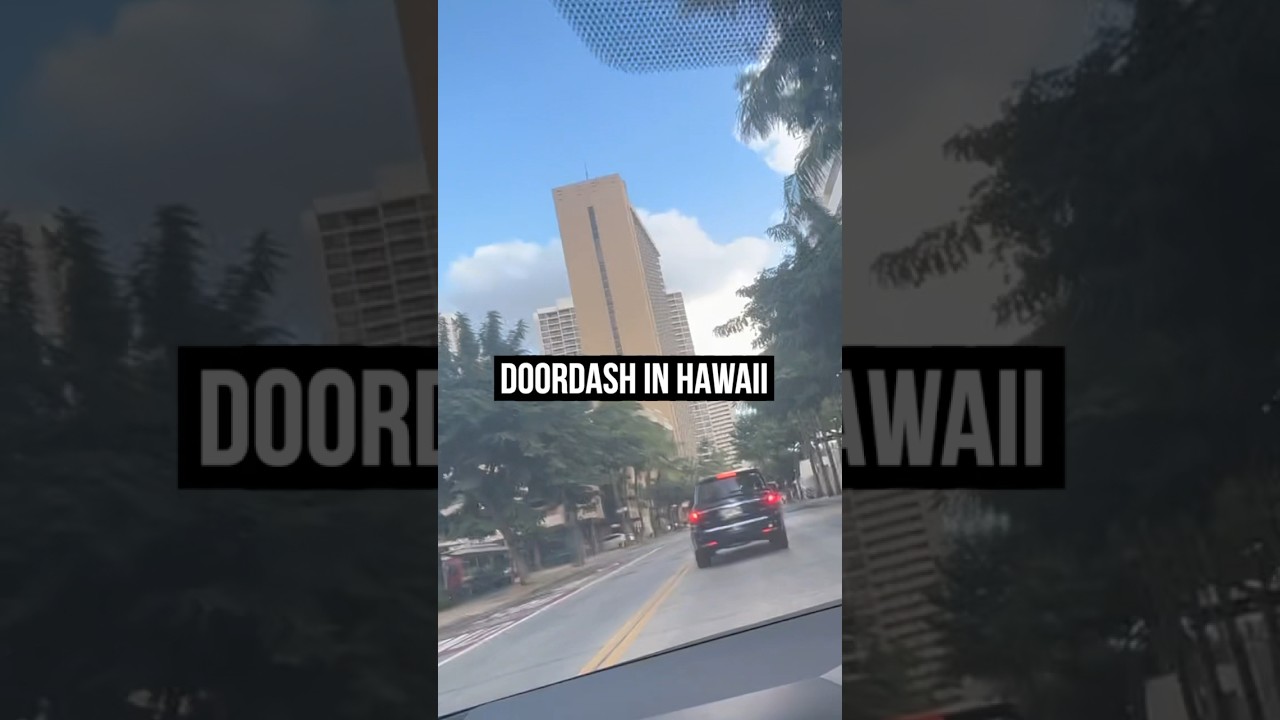 I DoorDashed In HAWAII #doordash  #ubereats #fooddelivery #hawaii