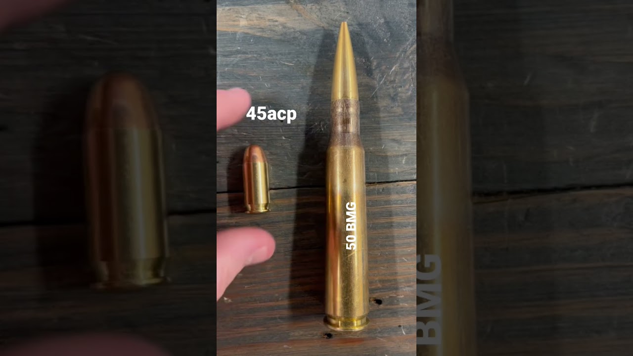 50BMG Ammo Size Comparison