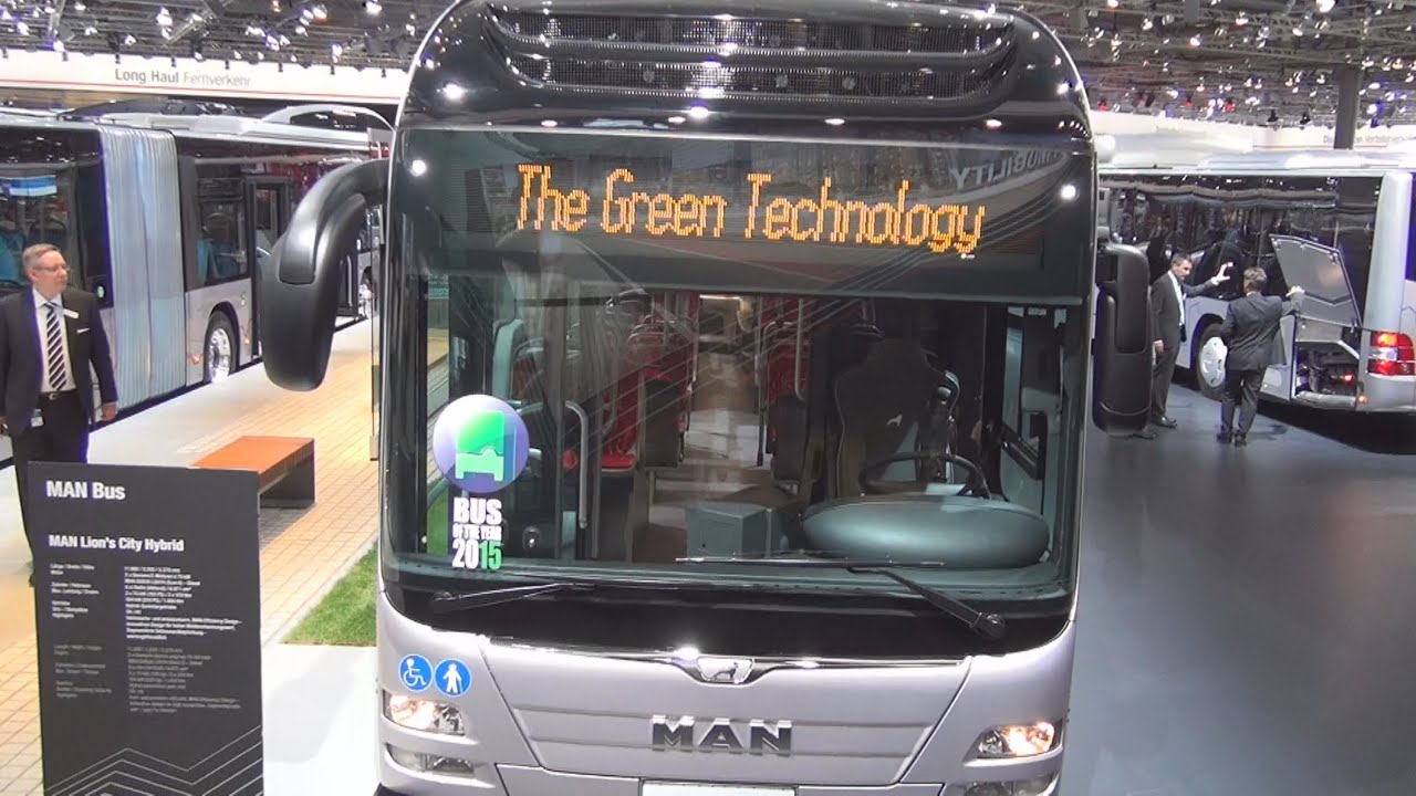 MAN Lion's City Hybrid bus Exterior and Interior in 3D 4K UHD