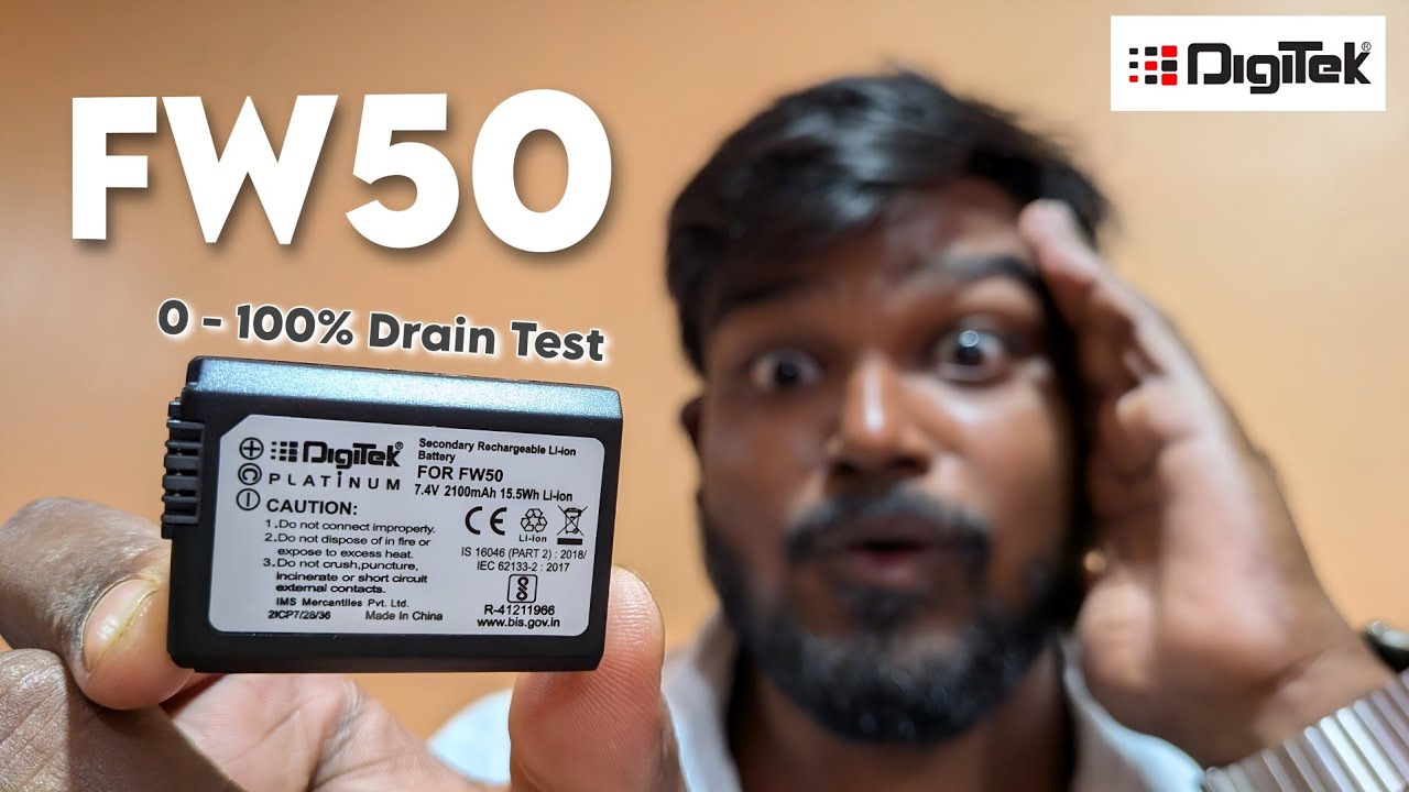Digitek FW50 Battery Review For Sony ZV E10 | Real Life Drain Test | NP FW50 Battery Digitek