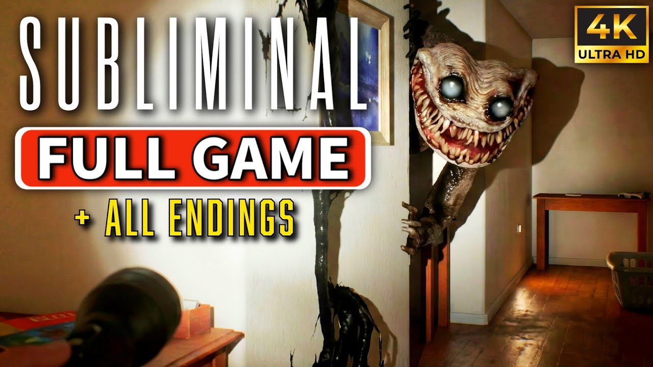 SUBLIMINAL Gameplay Walkthrough FULL GAME + All Endings - No Commentary [4K 60FPS]